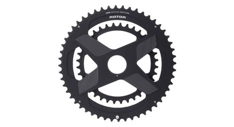 Rotore crank spider aldhu 53-39t corona rotonda 110bcd nera