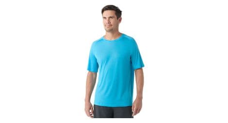 T shirt smartwool active ultralite short sleeve bleu homme