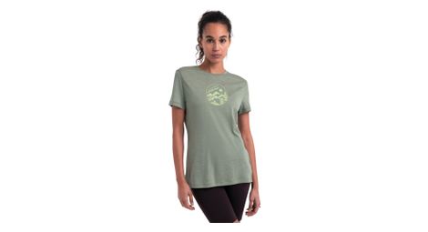 T shirt technique femme icebreaker merinos 150 tech lite iii camping circle vert