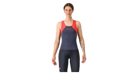 Camiseta para mujer castelli sole top azul roja
