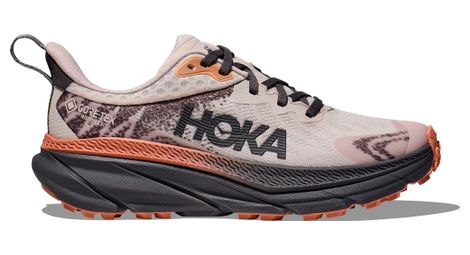 Scarpe da trail hoka challenger 7 gtx da donna rosa/grigio