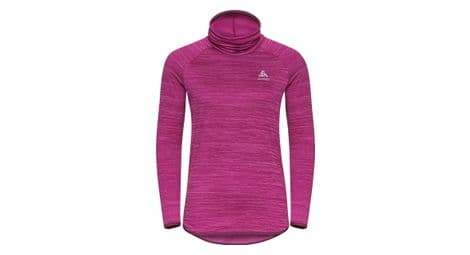 Odlo run easy warm thermo-pullover rosa damen