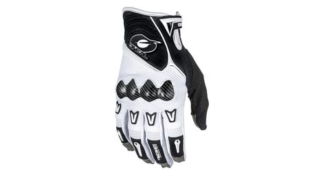 Paire de gants longs o neal butch carbon blanc noir