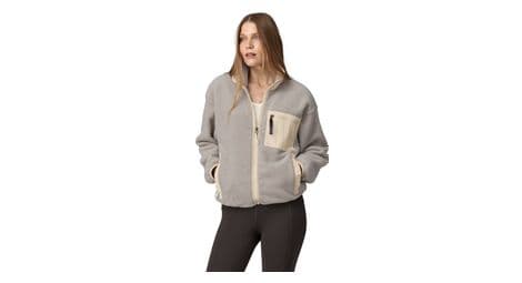 Chaqueta polar para mujer patagonia synchilla gris/beige