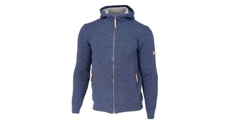 Ivanhoe cardigan morel hood homme pour homme en laine-bleu denim