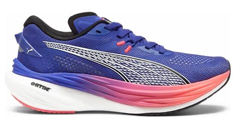 Chaussures running puma velocity nitro 3 bleu / rose femme