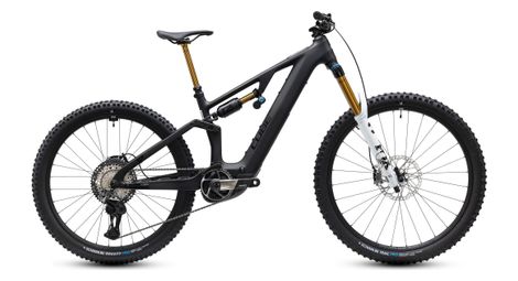 Mountain bike elettrica full-suspension Cube AMS Hybrid 177 C:62 AT 600X Shimano Di2 12V 600 Wh Bosch 120 Nm 29/27,5'' Nero Carbonio 2027