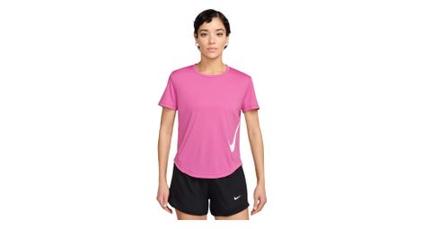 Maillot manches courtes nike tempo swoosh run rose femme