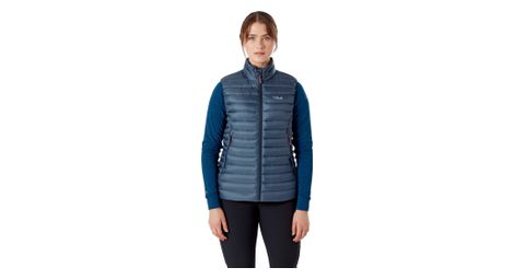 Ärmellose Daunenjacke RAB Microlight Blau Frau