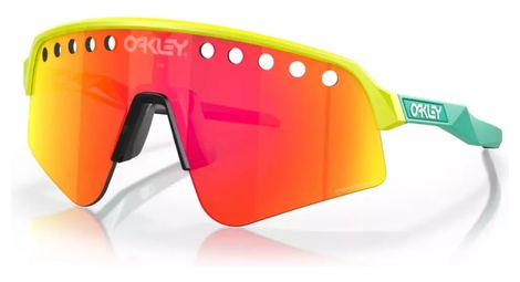 Oakley sutro lite sweep tennisbal bril geel / prizm ruby / ref. oo9465-0639