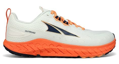 Chaussures de trail running altra outroad blanc orange