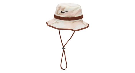 Chapeau unisexe nike dri-fit apex camo beige noir