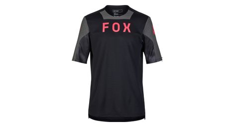 Maillot manches courtes fox defend taunt noir