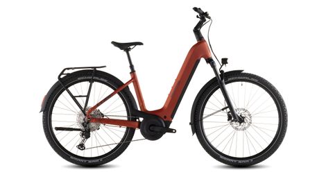 Vtc électrique cube nuride hybrid pro 600 easy entry shimano deore/deore xt 12v 600 wh 29 rouge orange chilli 2026