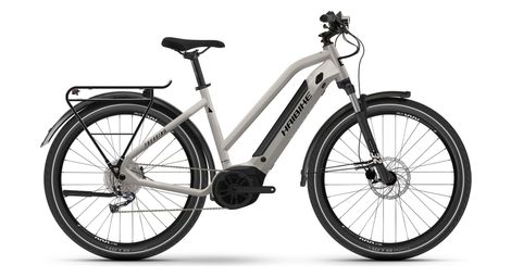 Vtc electrique haibike trekking 3 mid shimano alivio 9v 500wh 27 5 gris clair 2023