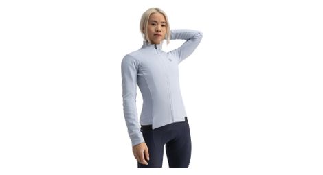 Veste vélo softshell femme cyclisme j1 bluebell bleu