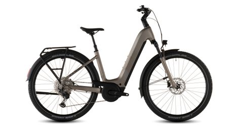 Vtc électrique cube nuride hybrid pro 600 easy entry shimano deore/deore xt 12v 600 wh 29 beige flash stone 2026