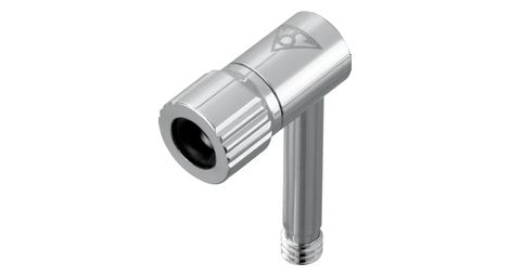 Adaptador de válvula topeak pressure-rite presta plateado