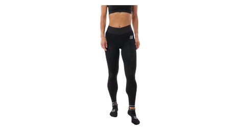 Mallas de compresión Compressport Recovery negras para mujer