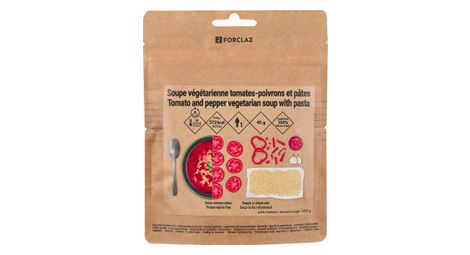 Decathlon nutrition sopa liofilizada de tomate   pimiento   pasta   45 g