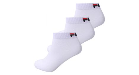 Quarter unisex fila 3 pairs per pack white