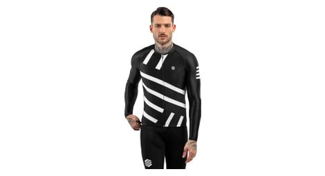 Maillot vélo manches longues homme cyclisme m2 leader noir