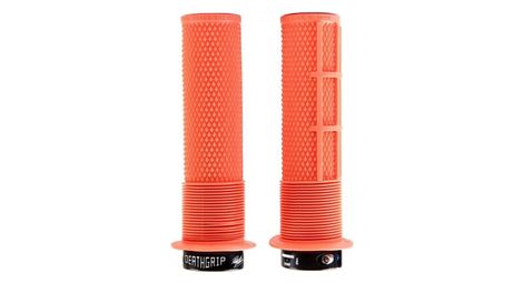 Coppia di manopole dmr deathgrip con flange arancioni tango