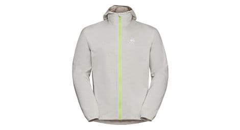 Veste imperméable odlo zeroweight waterproof gris jaune