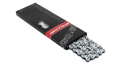 CHAINE VELO VAE 7-8V. NEWTON KMC X8 ARGENT 116 MAILLONS (COMPATIBLE SHIMANO ET SRAM)