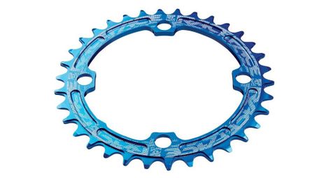 Race face narrow wide single chainring 104mm bcd blue