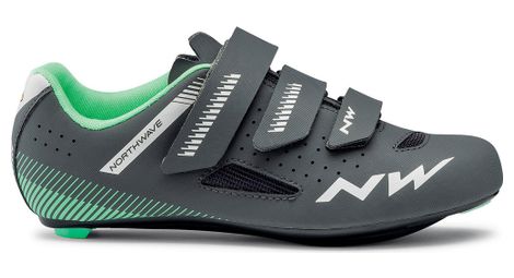 Scarpe da strada northwave core grey / green da donna