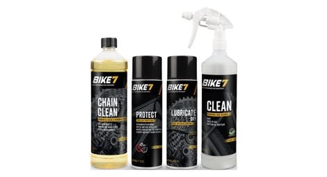 Kit d'entretien vélo degrease 500 ml + protect 500ml + lubricate dry 500ml