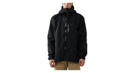 Chaqueta impermeable Haglöfs Alert Gore-Tex negra para hombre