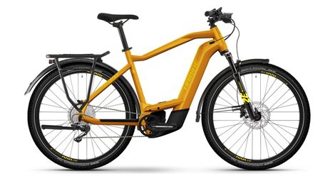 Bicicleta eléctrica de montaña haibike trekking 8 high shimano deore 10v 27,5'' 750wh naranja lava 2023