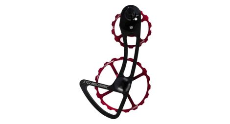 Cyclingceramic 14/19 deth derailleur cage for shimano 105 7150 12v red