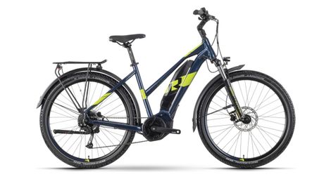 Raymon crossray e 3.0 lady bicicleta eléctrica de trekking con suspensión total tektro m350 9s 500wh 27.5'' azul 2023