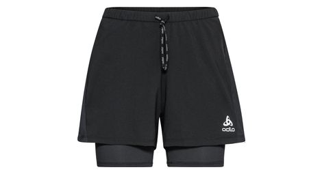 Short 2 en 1 odlo essential 3in noir femme