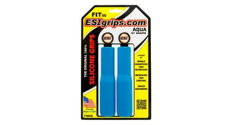Paire de grips esi fit sg bleu aqua