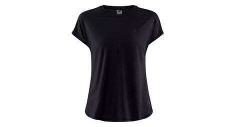 Maillot de manga corta para mujer craft core charge rib negro