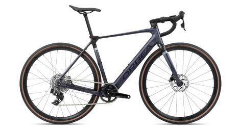 Vélo de route électrique orbea gain m31e 1x sram rival xplr etap axs 12v 350 wh 700 mm bleu violet tanzanite carbon view 2024