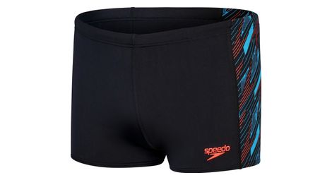 Speedo hyper boom panel badeanzug schwarz / rot