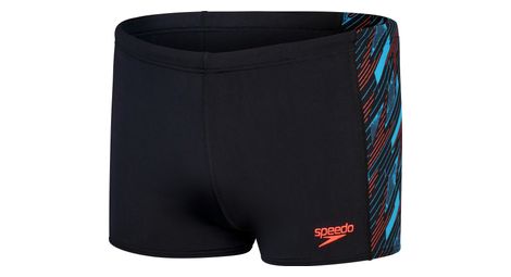 Speedo Hyper Boom Panel Badeanzug Schwarz / Rot