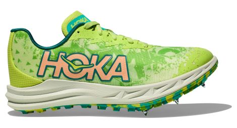 hoka crescendo xc green unisex running shoes