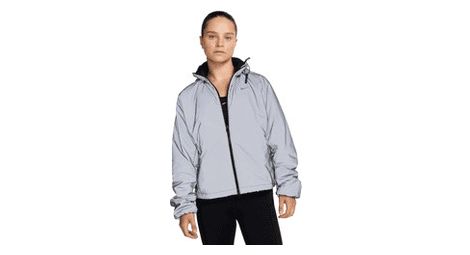 Chaqueta reflectante nike therma-fit run division mujer blanca