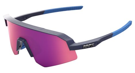 Lunettes 100% Slendale SL Satin Storm Metallic/Verre Purple Mirror