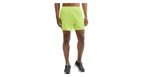 Short craft adv essence stretch jaune fluo