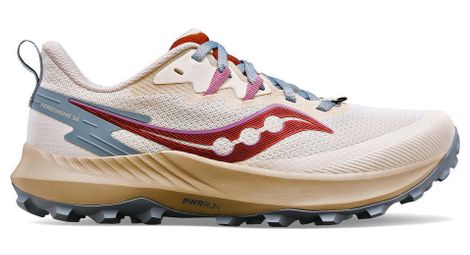 Scarpe da trail running donna saucony peregrine 14 beige pink