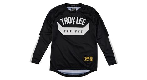troy lee designs flowline aircore black children s long sleeve jersey