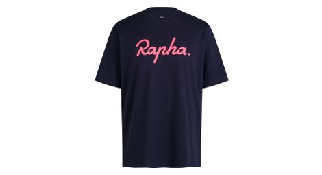 T-shirt manches courtes rapha cotton logo bleu homme