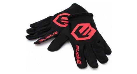 Par de guantes evolve send it negro / rojo